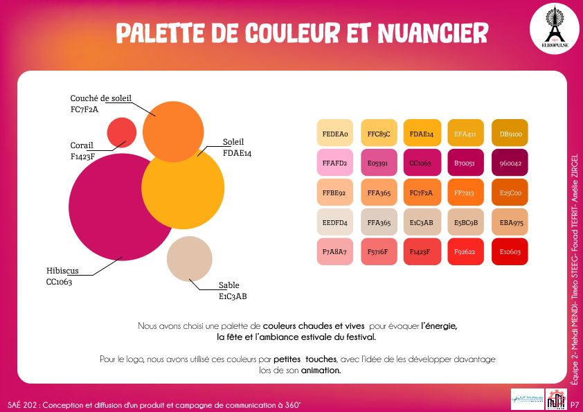 Palette Couleurs EuroPulse
